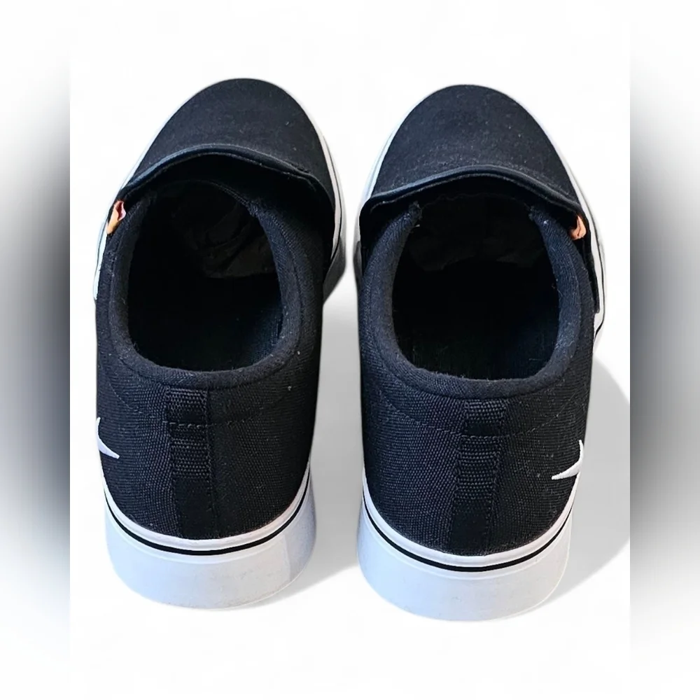 Nike Check Solarsoft Slip-On Sneakers – Black Canvas – Women's Size 8.5